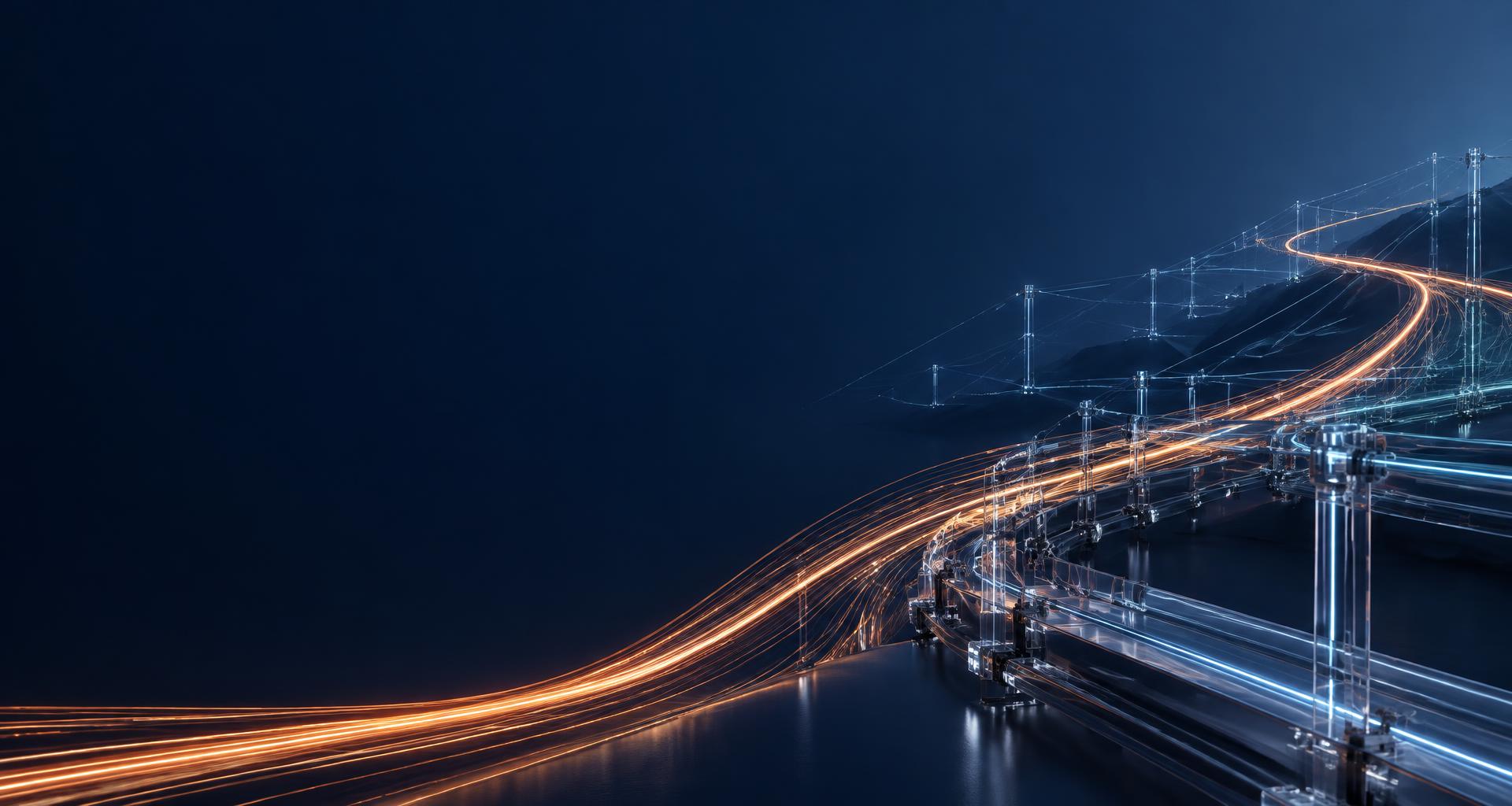 Rede digital de energia interligada por caminhos luminosos